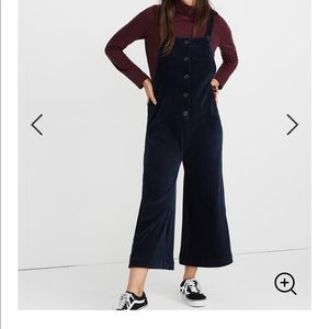 Madewell Texture & Thread Velour Corduroy Overalls